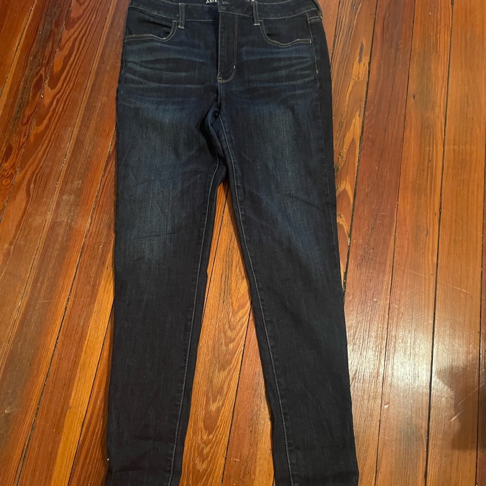 American Eagle Outfitters Women's Deep Indigo Skinny Jeans